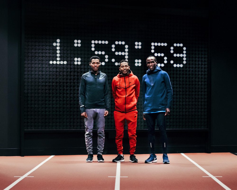 Nike Breaking2: wie loopt de marathon onder de 2 uur?