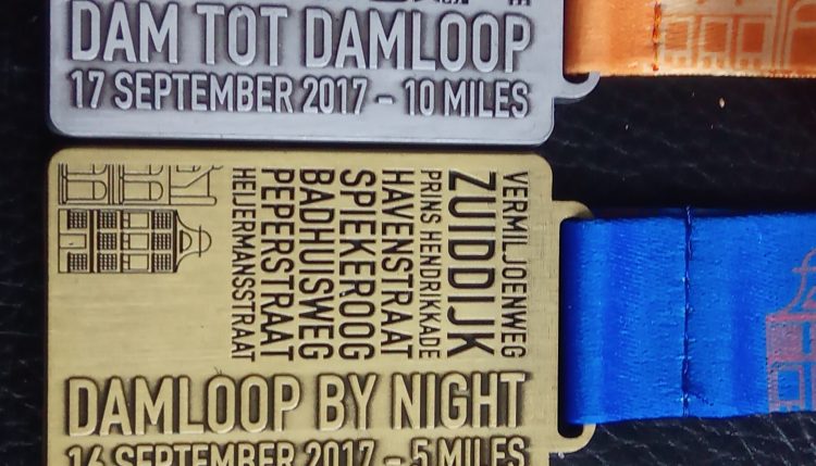 Damloop medailles